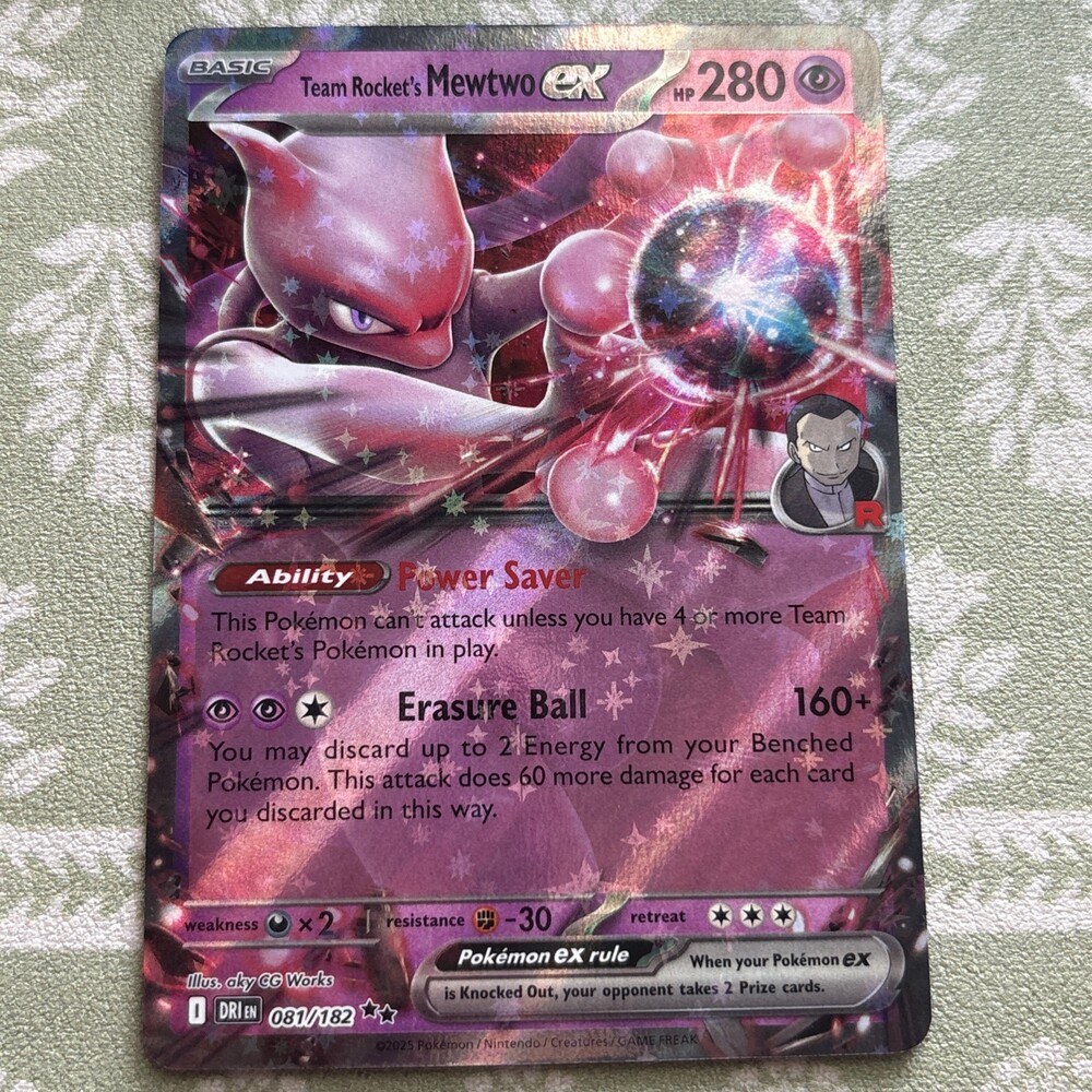 Pokemon Team Rocket’s Mewtwo ex 079/217 Ascended Heroes Near Mint Holo